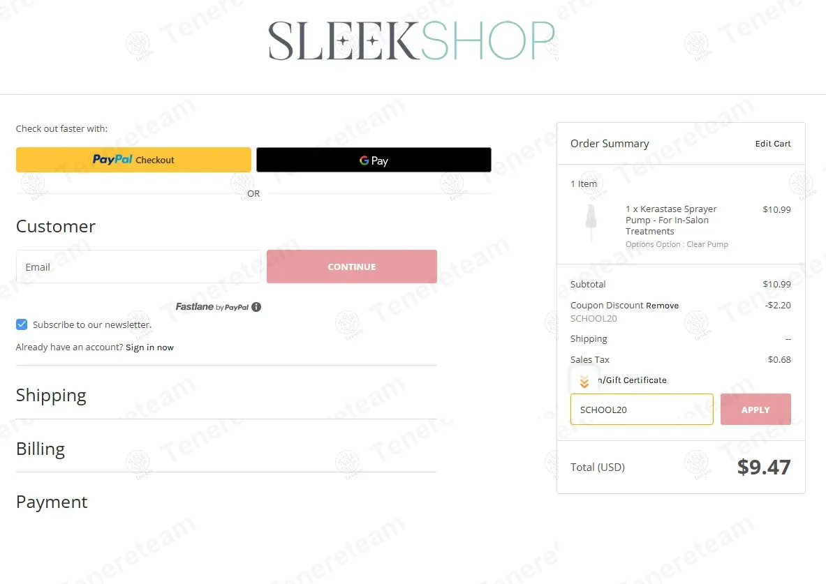 SleekHair coupon code: 20% off with SCHOOL20. Tested and valid as 9 months ago.
