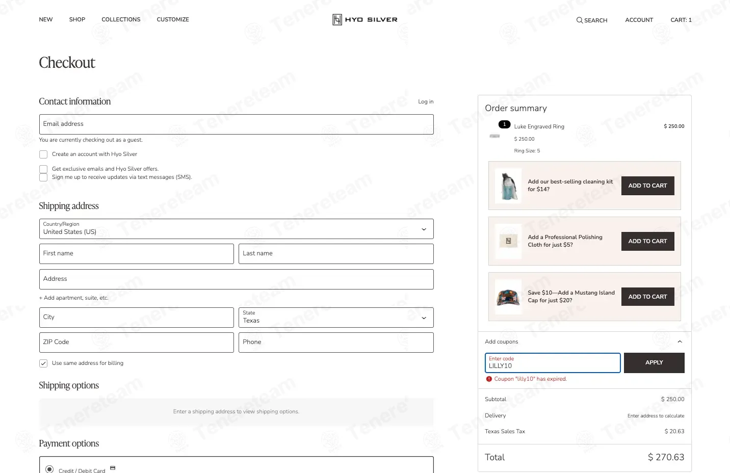 Hyo Silver coupon code: 10% off with LILLY10. Tested and valid as 4 weeks ago.