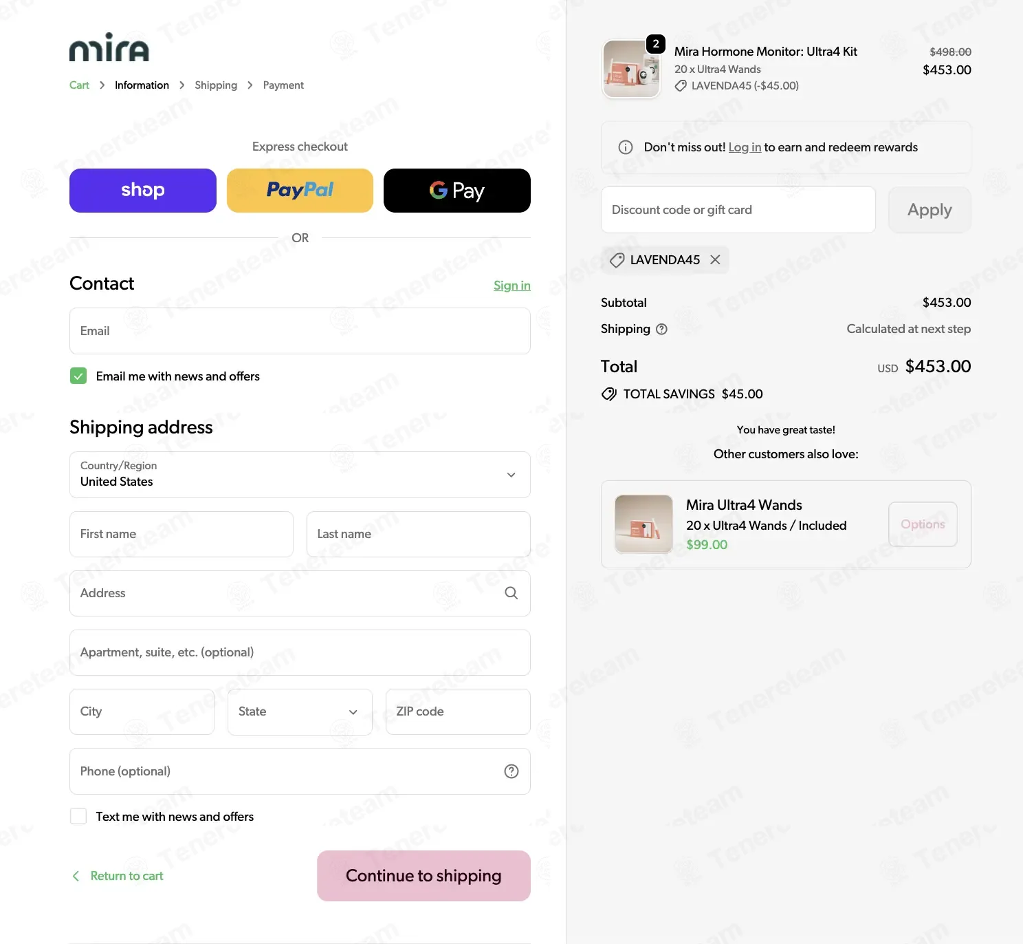 Mira Fertility coupon code: $45 off with LAVENDA45. Tested and valid as 1 month ago.
