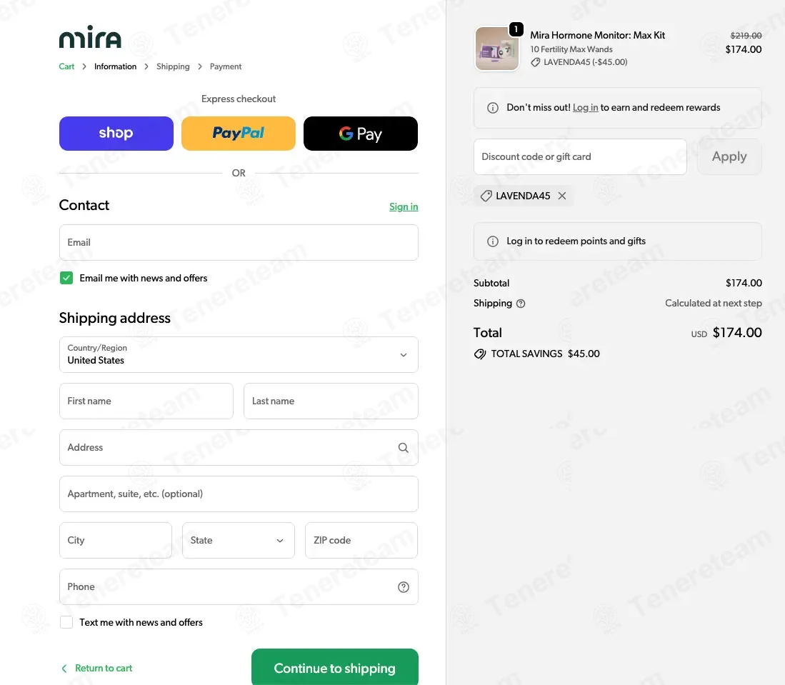 Mira Fertility coupon code: $45 off with LAVENDA45. Tested and valid as 1 month ago.