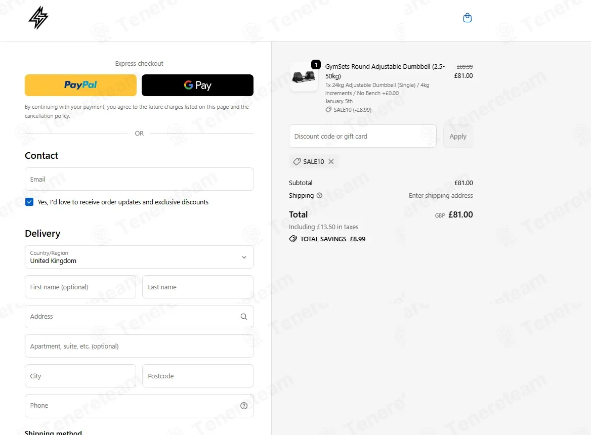 GYM SETS UK coupon code: 10% off with sale10. Tested and valid as 5 months ago.
