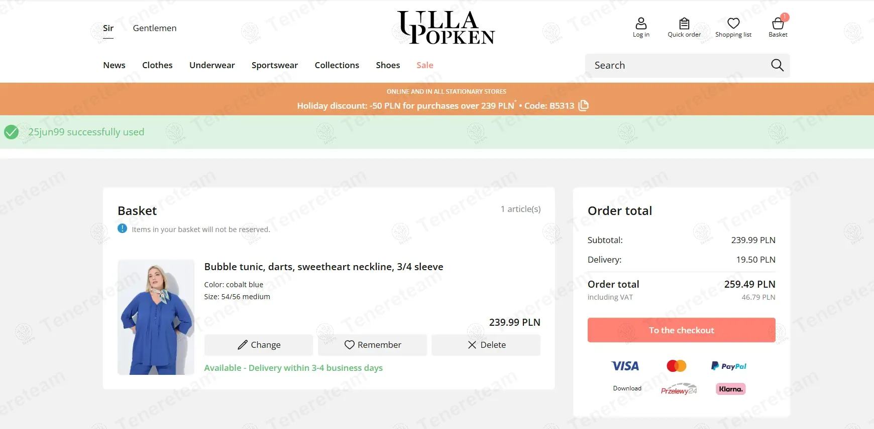 Ulla Popken PL coupon code: 25% off with 25jun99. Tested and valid as 1 year ago.
