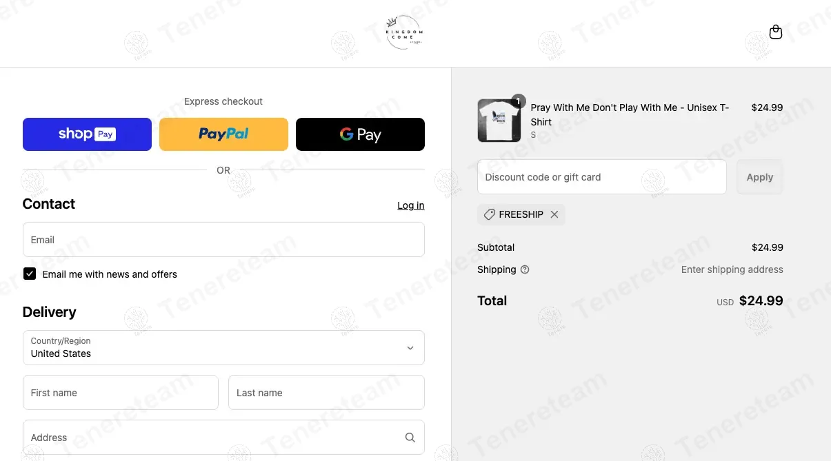 Kingdom Come Apparel Ltd coupon code: Sale off with FREESHIP. Tested and valid as 1 year ago.