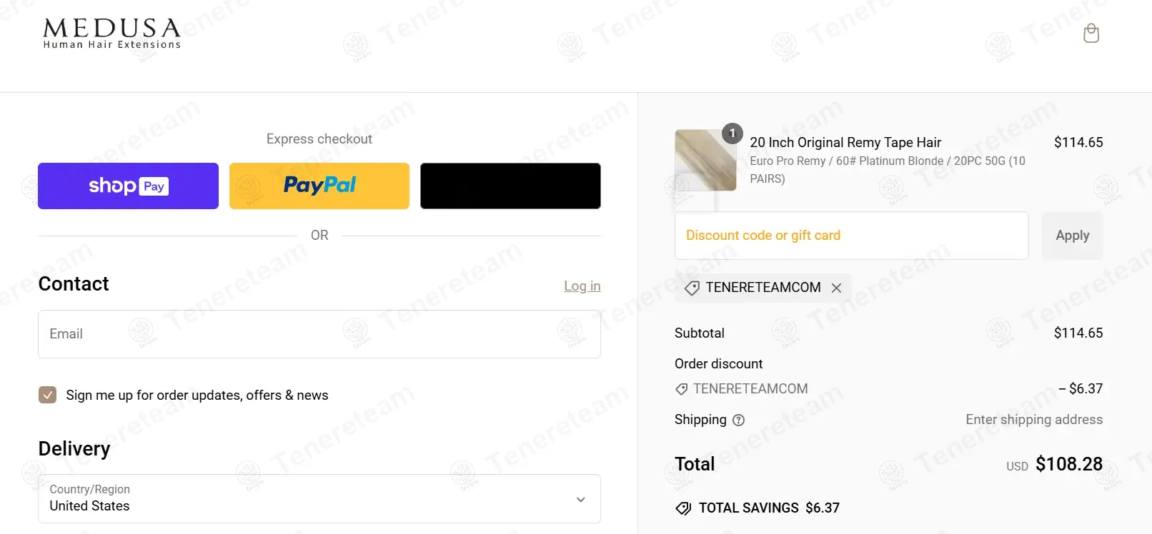 Medusa Hair Extensions coupon code: 5% off with TENERETEAMCOM. Tested and valid as 1 year ago.