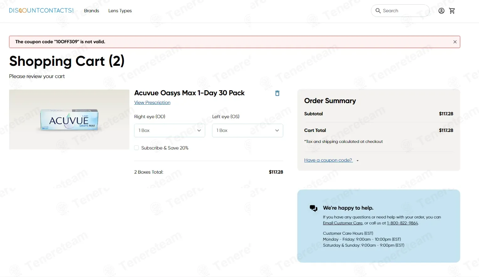 AC Lens coupon code: 10% off with 10OFF309. Tested and valid as 4 months ago.