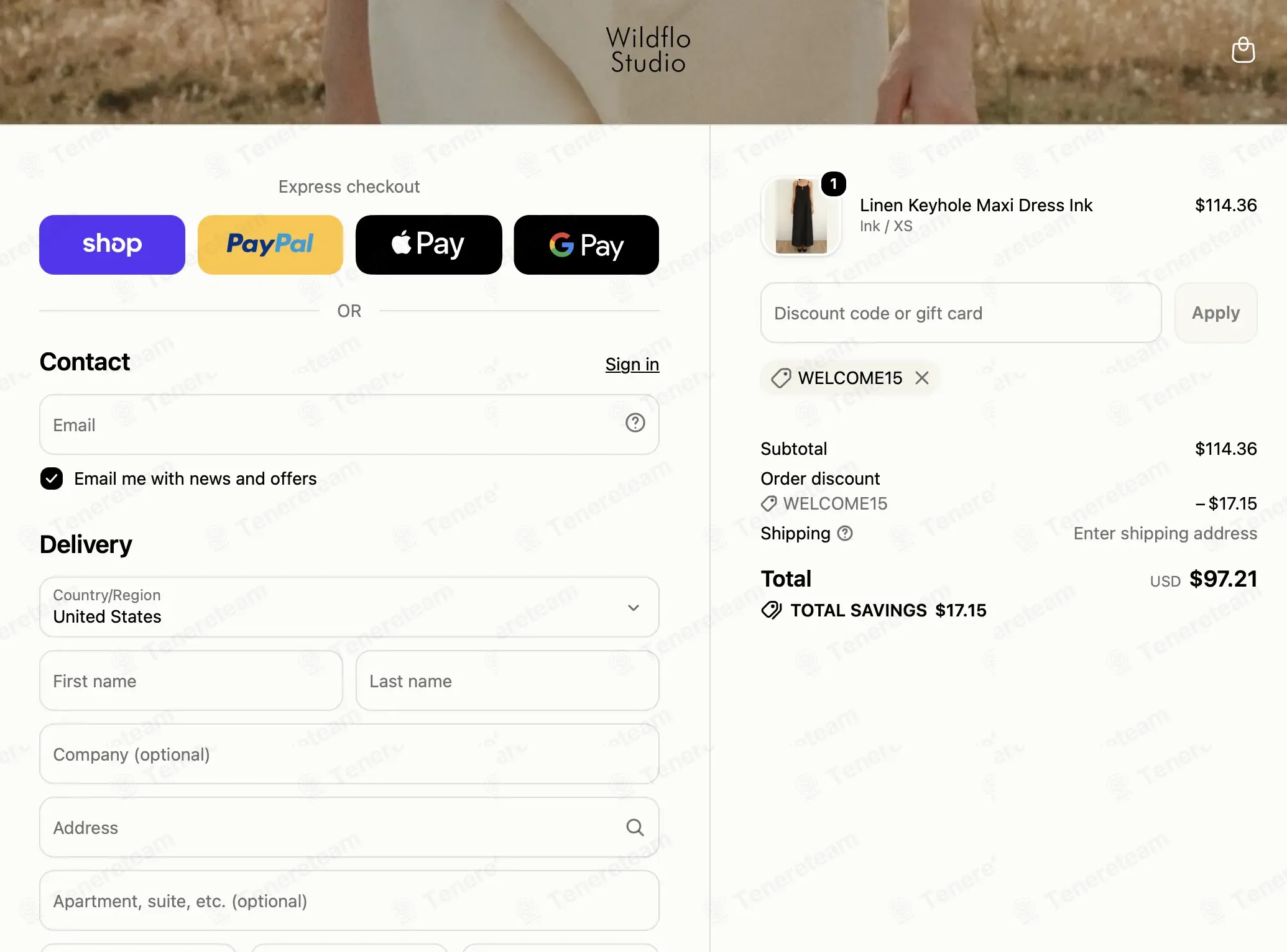 Wildflo Studio coupon code re-checked and confirmed working at checkout