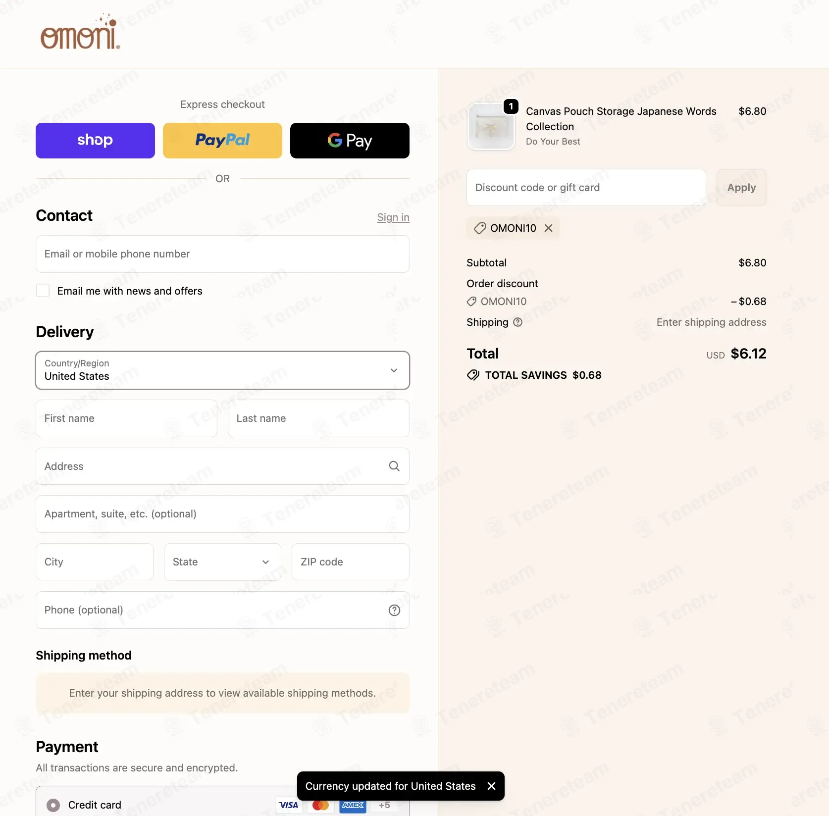 Omoni Designs coupon code: 10% off with OMONI10. Tested and valid as 2 months ago.