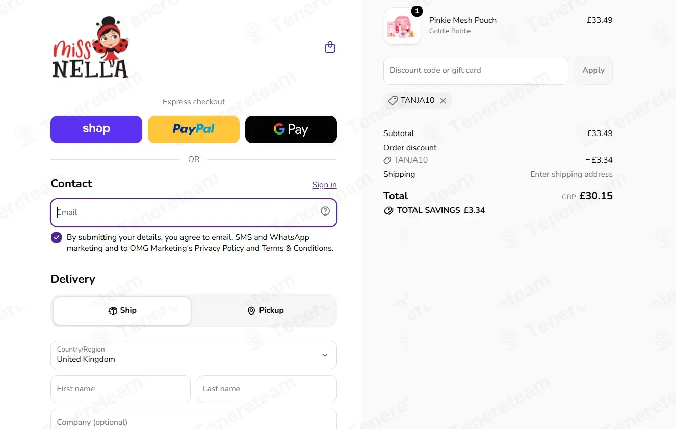 Miss Nella coupon code: 10% off with TANJA10. Tested and valid as 14 hours ago.