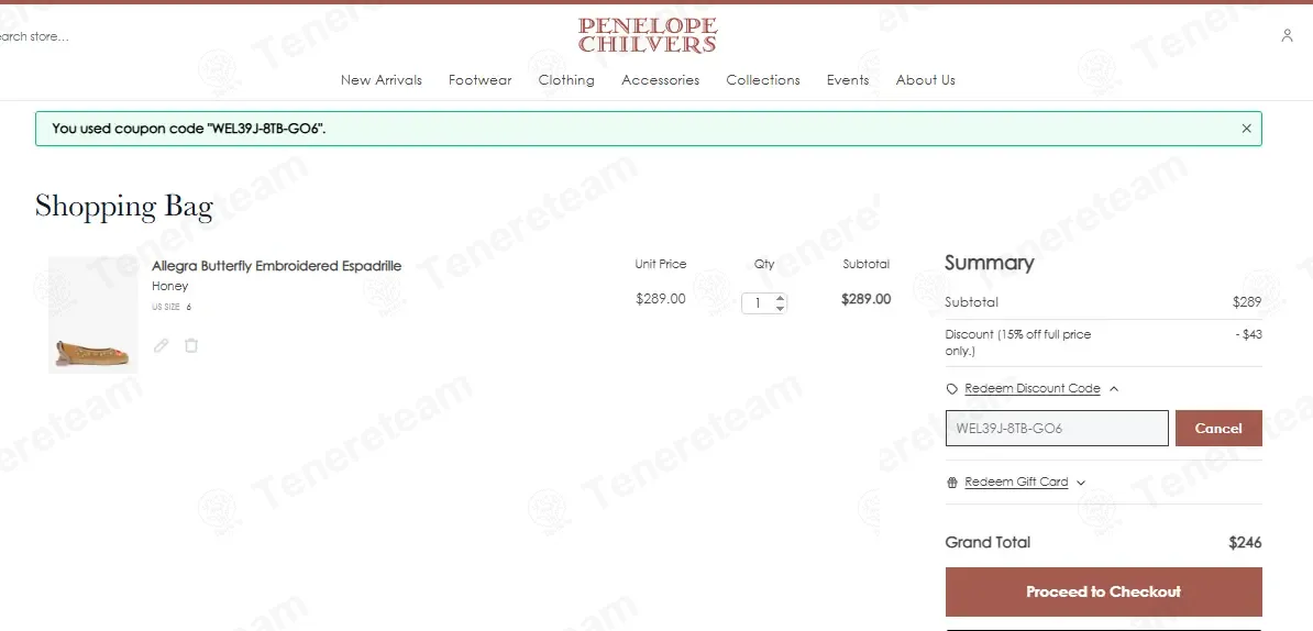Penelope Chilvers apply coupon code