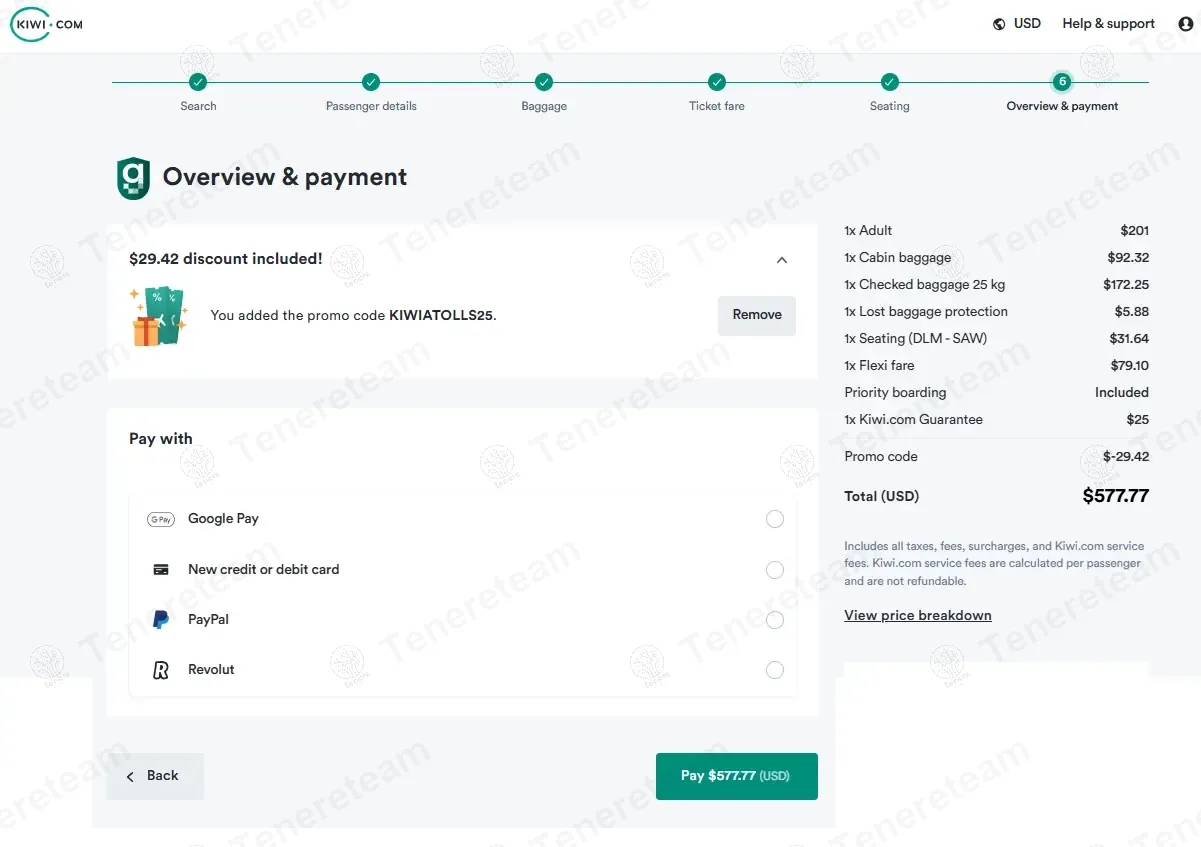 Kiwi.com coupon code: 25% off with KIWIATOLLS25. Tested and valid as 9 months ago.