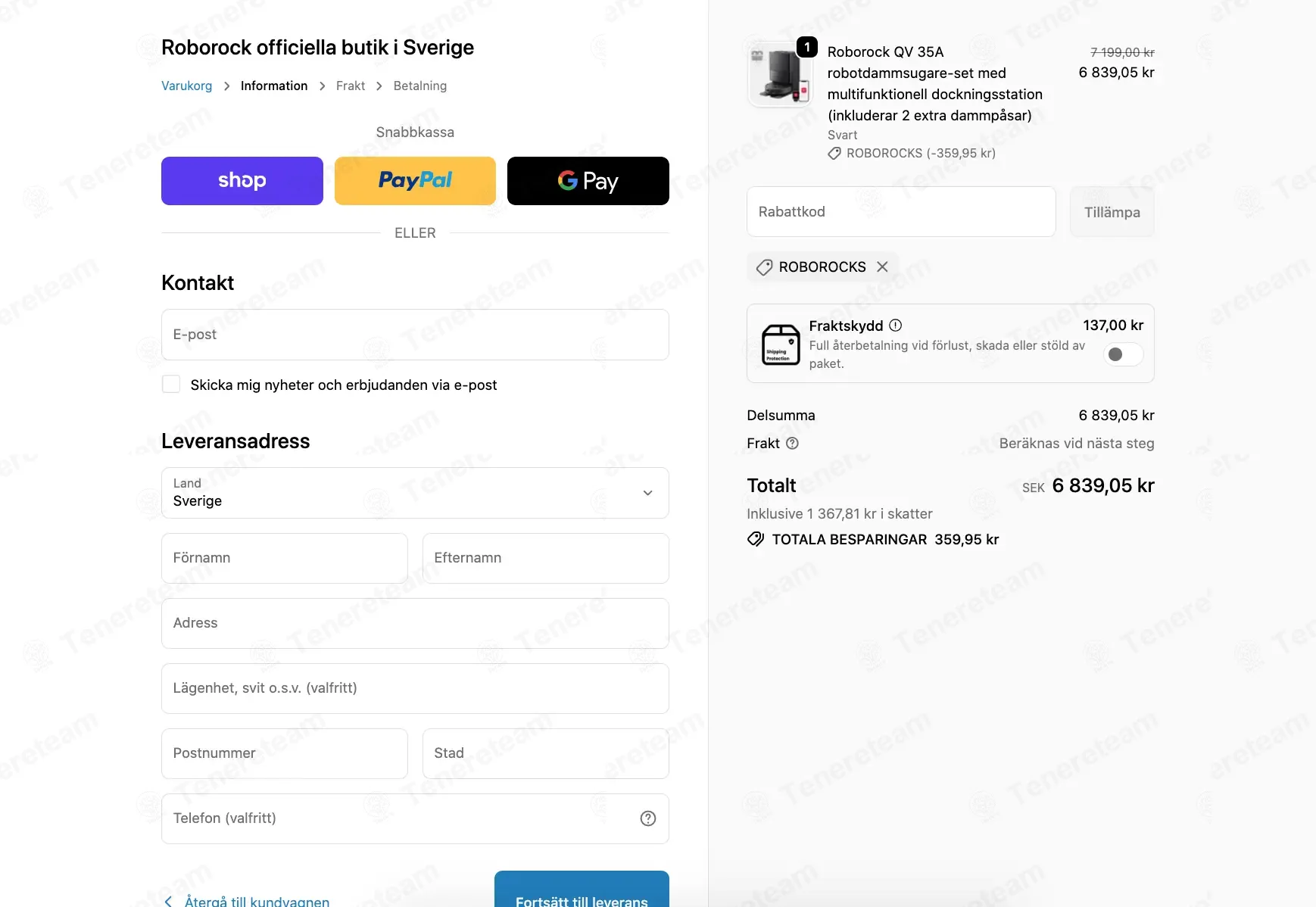 Roborock SE apply coupon code