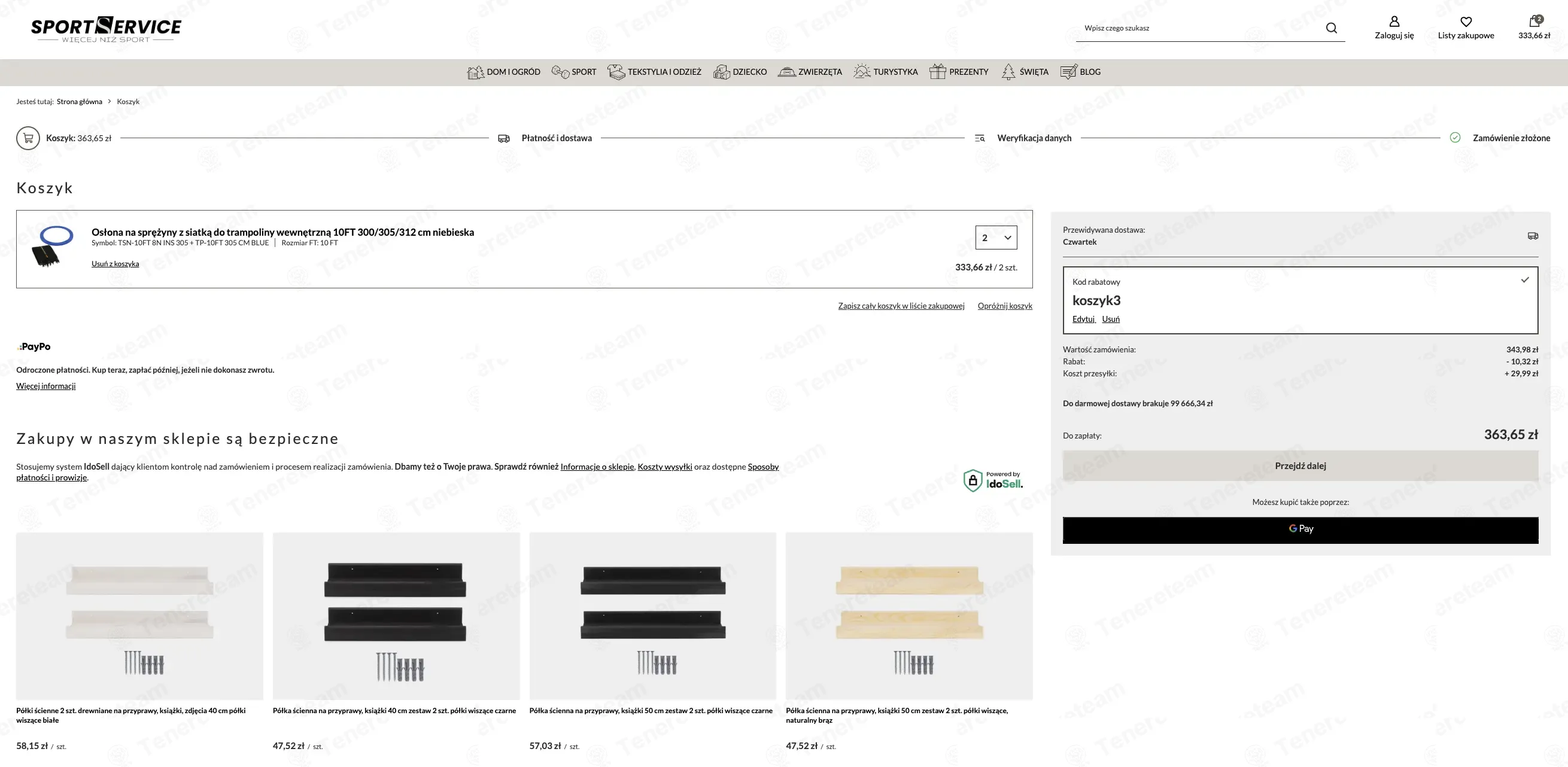 Sportservice PL coupon code: 3% off with koszyk3. Tested and valid as 1 month ago.