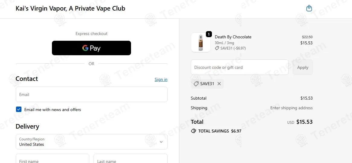 70% OFF Kai's Virgin Vapor Coupon Codes
