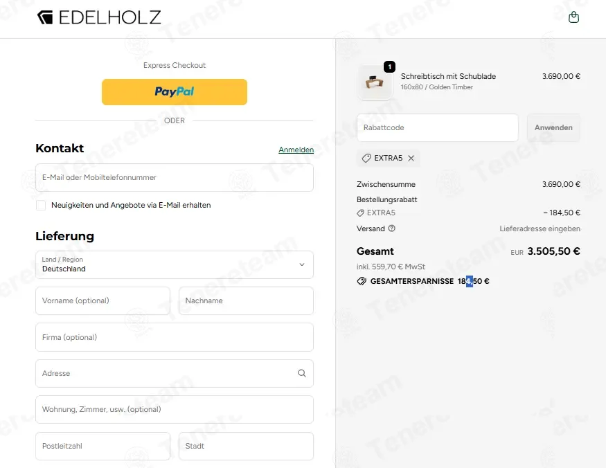 Edelholz Manufaktur DE coupon code: 5% off with EXTRA5. Tested and valid as 10 months ago.