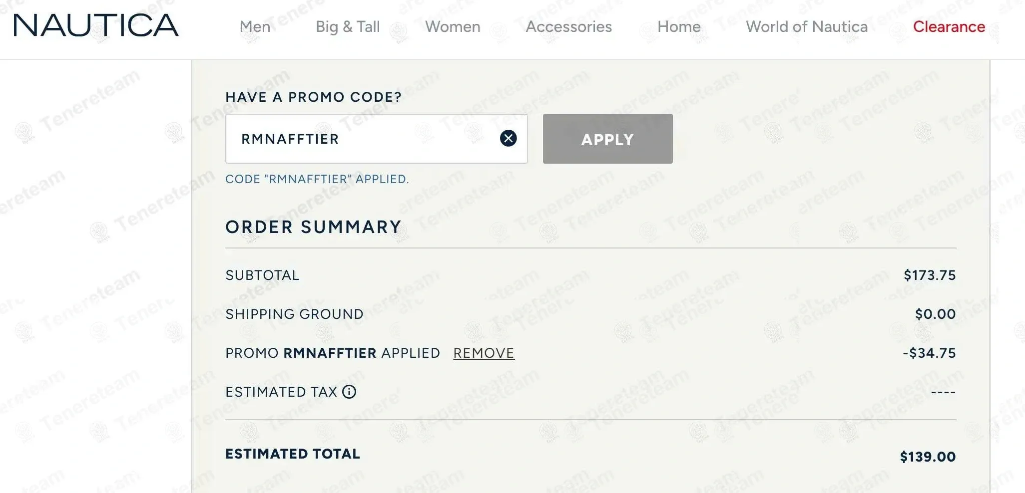 Nautica coupon code: 20% off with RMNAFFTIER. Tested and valid as 2 weeks ago.