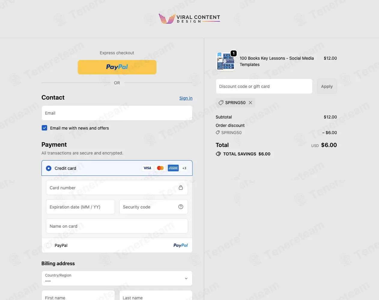Viral Content Design coupon code: 50% off with SPRING50. Tested and valid as 1 month ago.