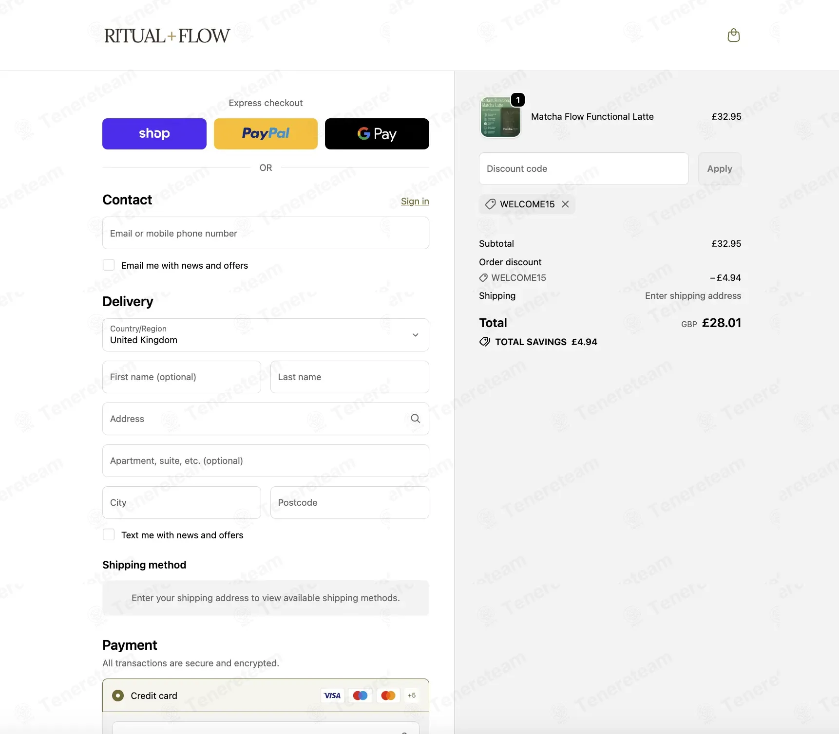 Ritual And Flow coupon code: 15% off with WELCOME15. Tested and valid as 1 month ago.