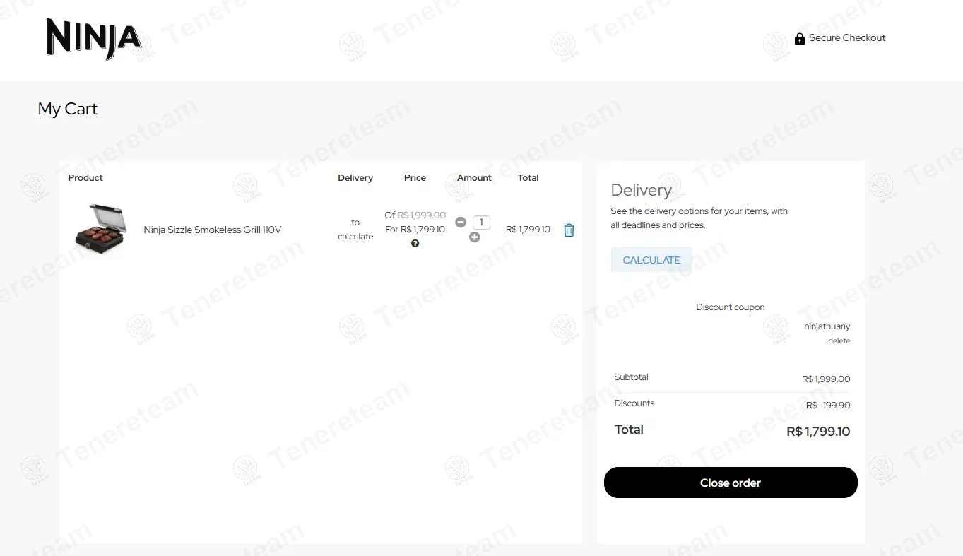 Ninja Brazil Store BR coupon code: 10% off with ninjathuany. Tested and valid as 11 months ago.