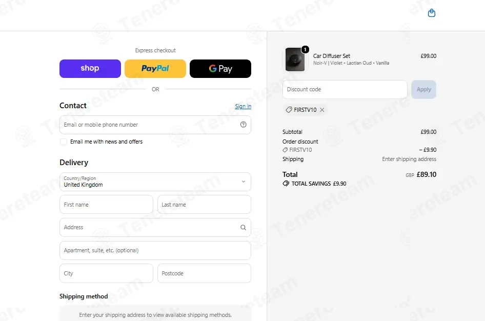 Viano apply coupon code