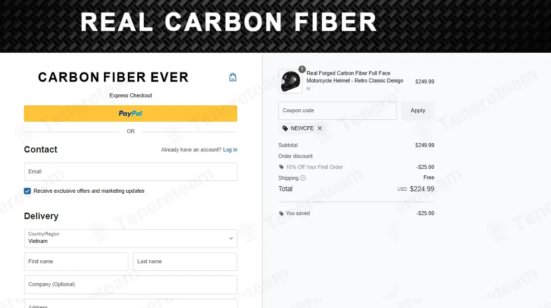 Carbon Fiber Ever coupon code: 10% off with NEWCFE. Tested and valid as 1 week ago.