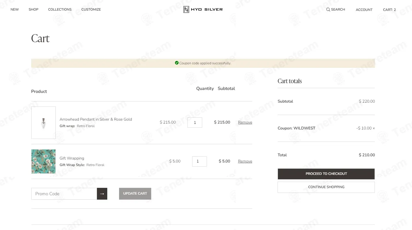 Hyo Silver apply coupon code