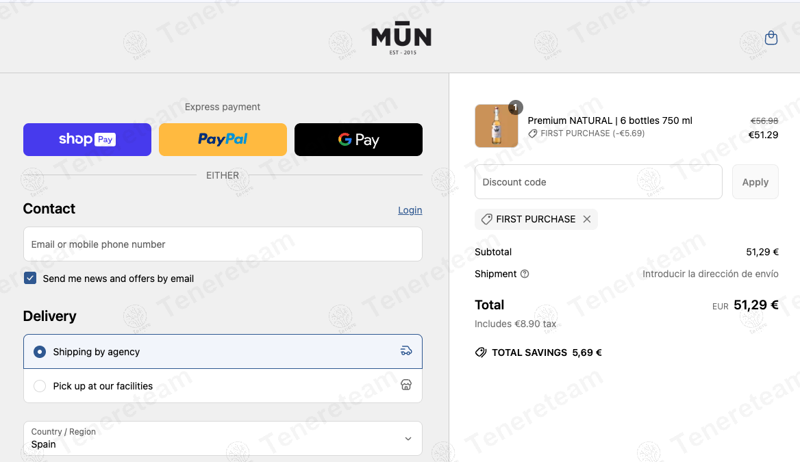 Mun Kombucha coupon code: 10% off with PRIMERACOMPRA. Tested and valid as 1 year ago.