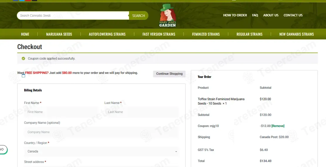 Mary Jane's Garden coupon code: 10% off with MJG10. Tested and valid as 6 days ago.