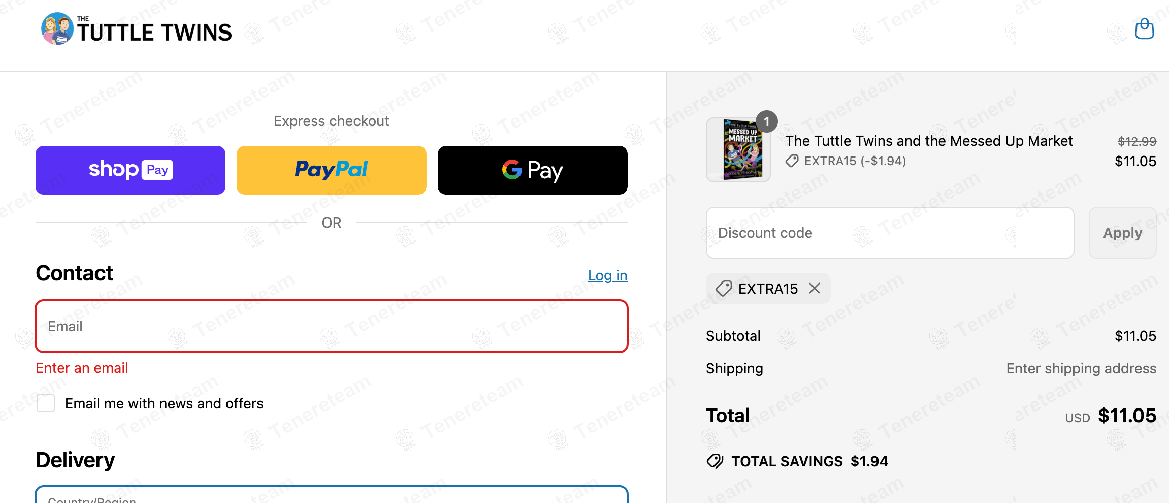 The Tuttle Twins coupon code: 15% off with EXTRA15. Tested and valid as 4 months ago.