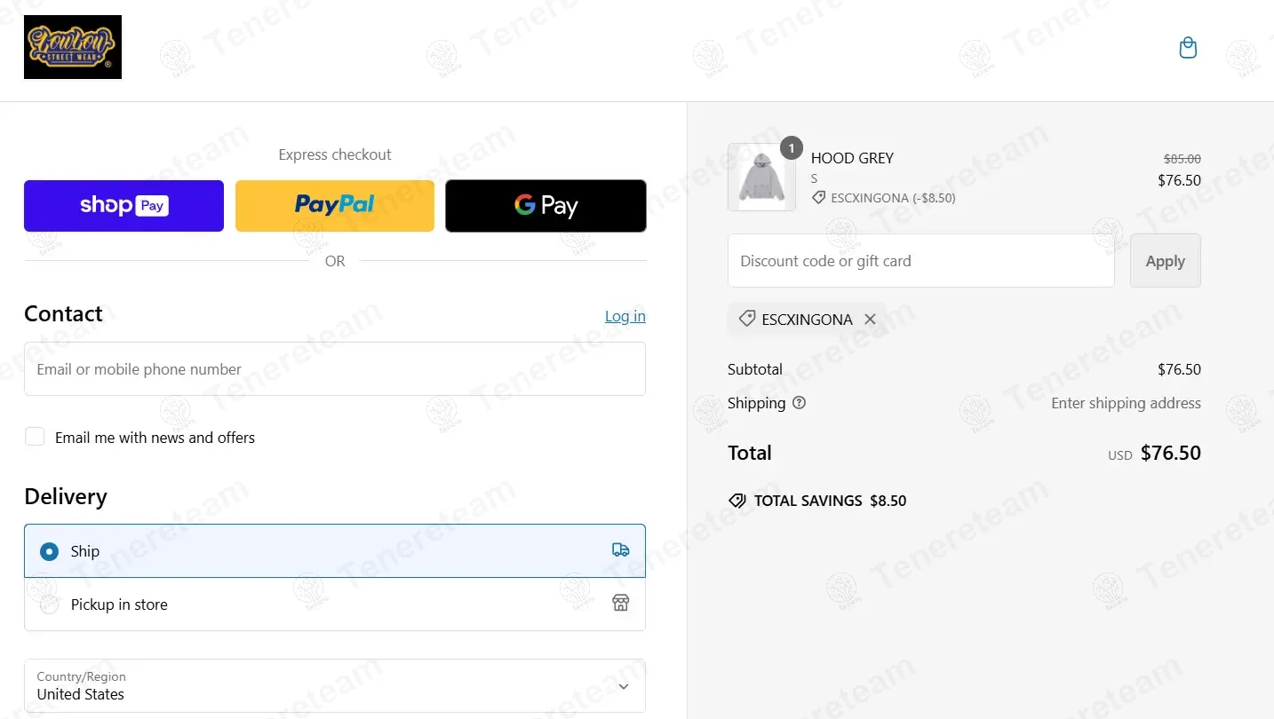 Lowlow Streetwear coupon code: 10% off with ESCXINGONA. Tested and valid as 10 months ago.