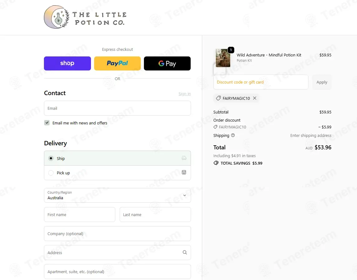 The Little Potion Co coupon code: 10% off with FAIRYMAGIC10. Tested and valid as 9 months ago.