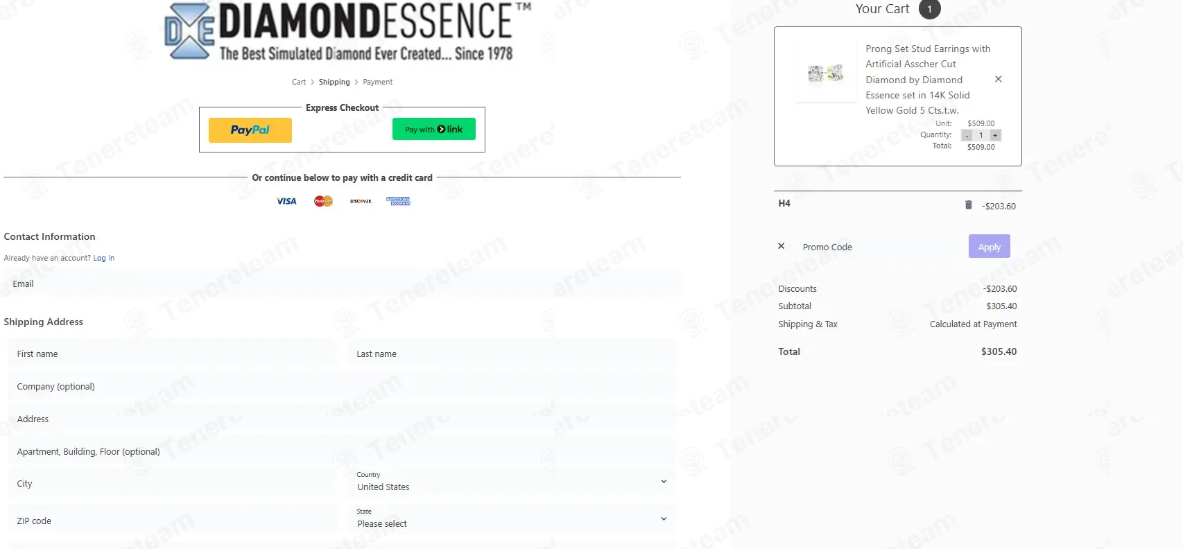 Diamond Essence coupon code: 40% off with H4. Tested and valid as 2 months ago.
