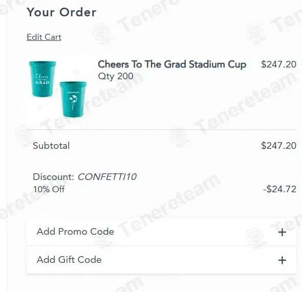 For Your Party coupon code: 10% off with confetti10. Tested and valid as 1 month ago.