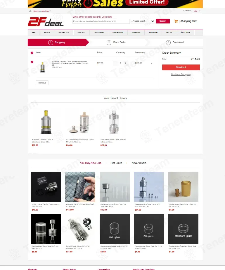2fdeal coupon code: 5% off with 2FDEAL. Tested and valid as 1 month ago.