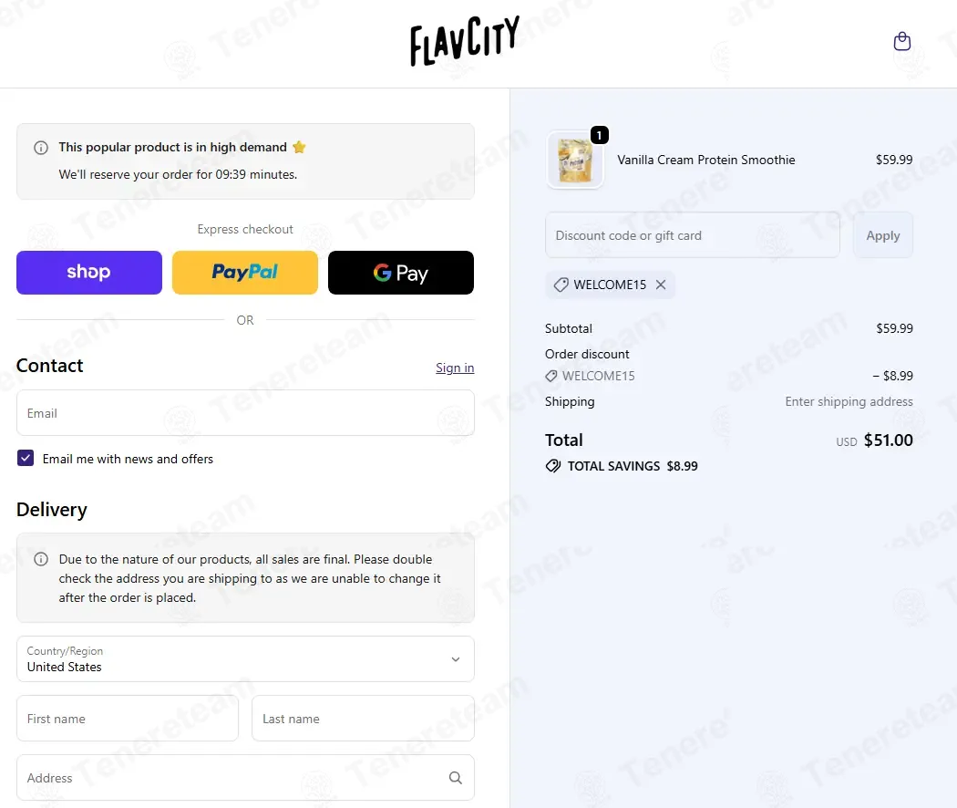 Flavcity Shop coupon code: 15% off with WELCOME15. Tested and valid as 1 month ago.