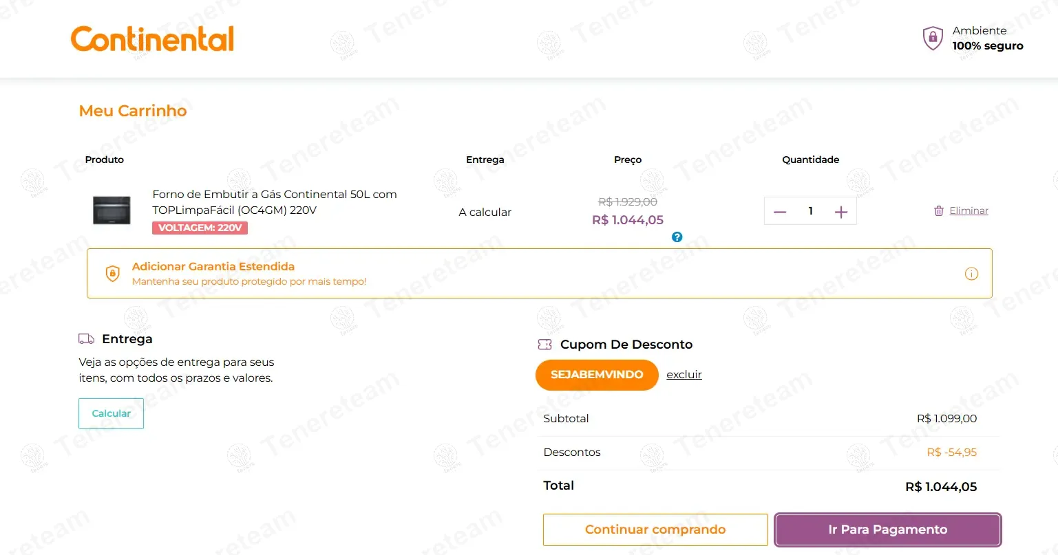 Continentalbrasil BR coupon code: 5% off with SEJABEMVINDO. Tested and valid as 1 year ago.