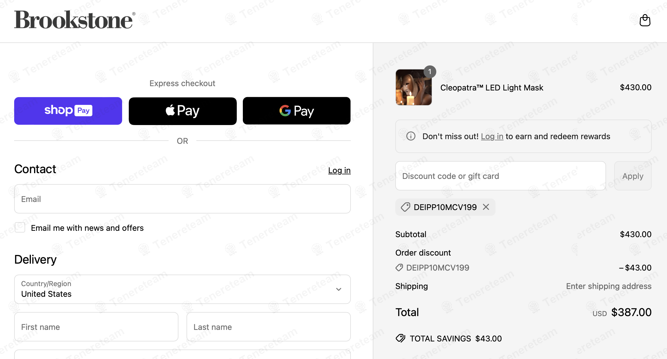 Brookstone coupon code: 10% off with DEIPP10MCV199. Tested and valid as 8 months ago.