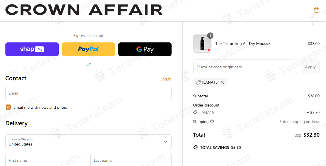 Crown Affair coupon code: 15% off with ILANA15. Tested and valid as 1 year ago.