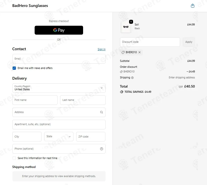 Bad Hero coupon code: 10% off with BHERO10. Tested and valid as 8 months ago.