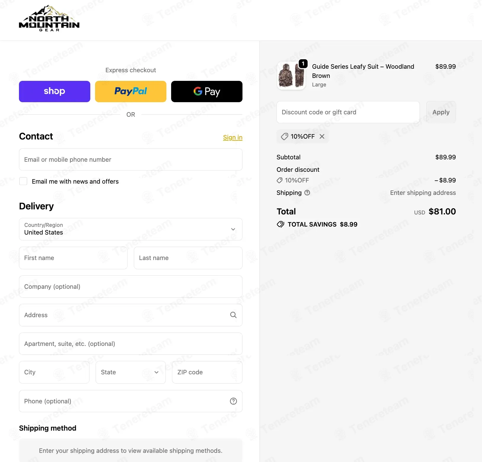 North Mountain Gear coupon code: 10% off with 10%OFF. Tested and valid as 2 weeks ago.