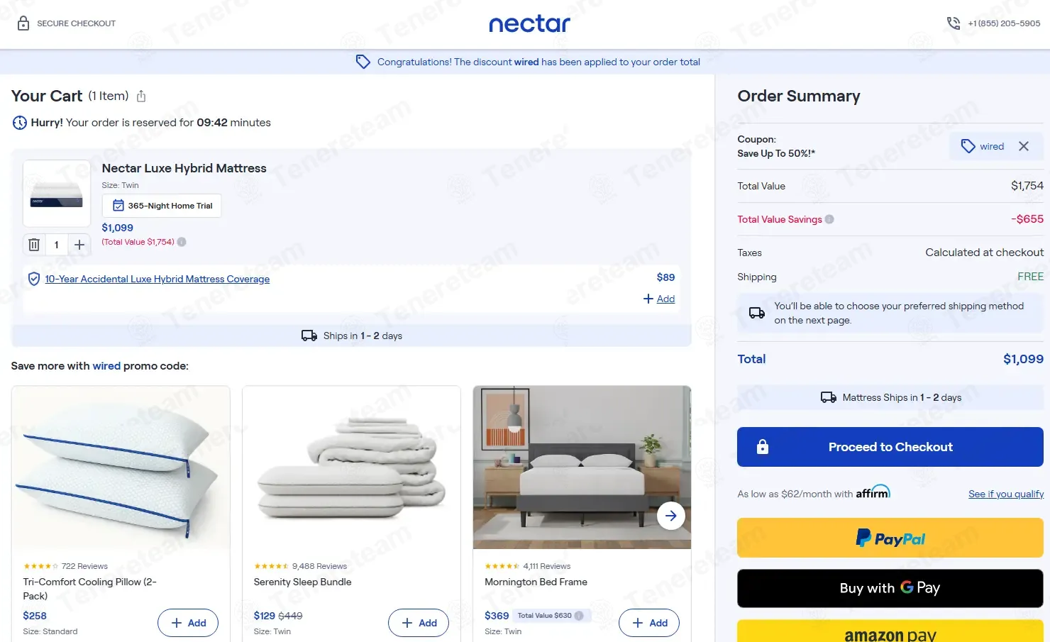 Nectar Sleep coupon code: 50% off with WIRED. Tested and valid as 2 months ago.