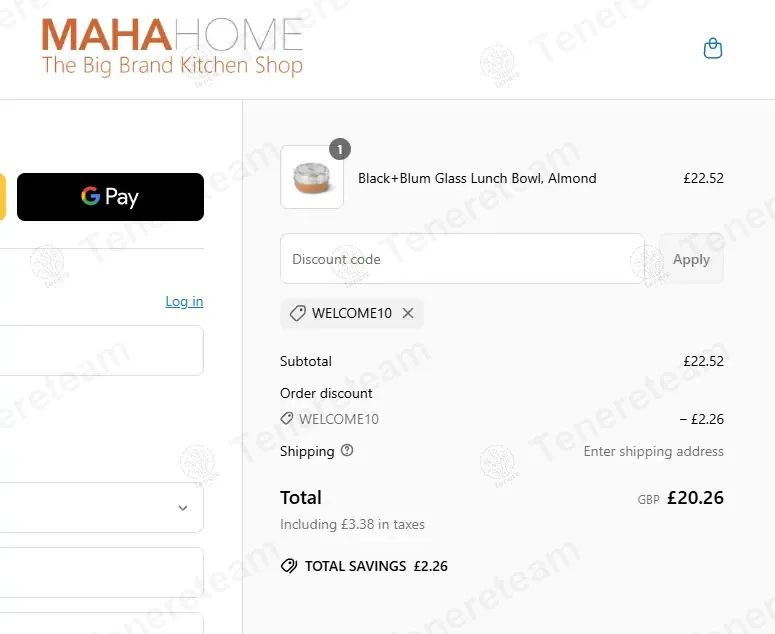 Maha Home coupon code: 10% off with WELCOME10. Tested and valid as 1 year ago.