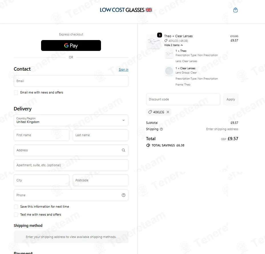 Low Cost Glasses UK coupon code: 40% off with 40XLCG. Tested and valid as 4 months ago.