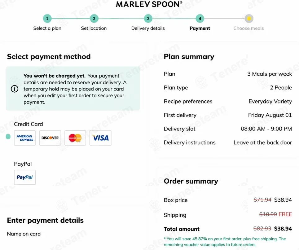 Marley Spoon coupon code: 45% off with AFF235W. Tested and valid as 1 month ago.