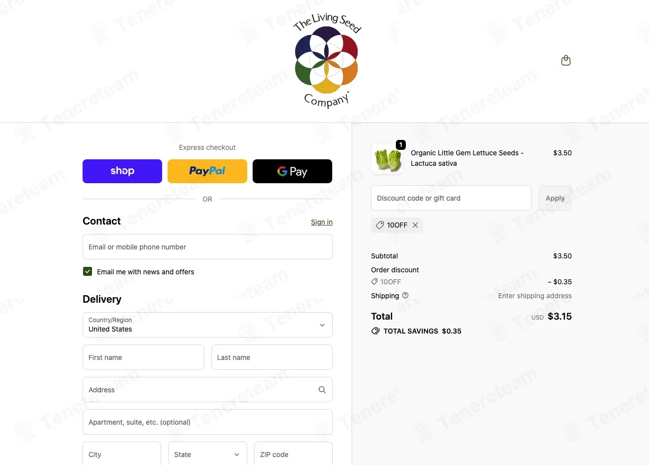 Living Seed Company coupon code: 10% off with 10OFF. Tested and valid as 1 month ago.