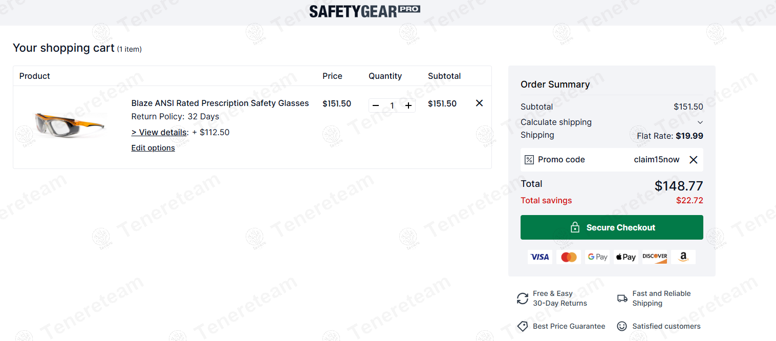 Safety Gear Pro coupon code: 15% off with CLAIM15NOW. Tested and valid as 7 months ago.