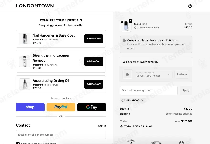 Londontown USA coupon code: 25% off with MAMABEAR. Tested and valid as 3 weeks ago.