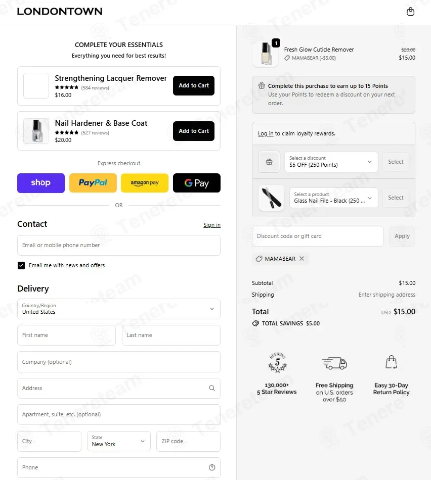 Londontown USA coupon code: 25% off with MAMABEAR. Tested and valid as 3 weeks ago.