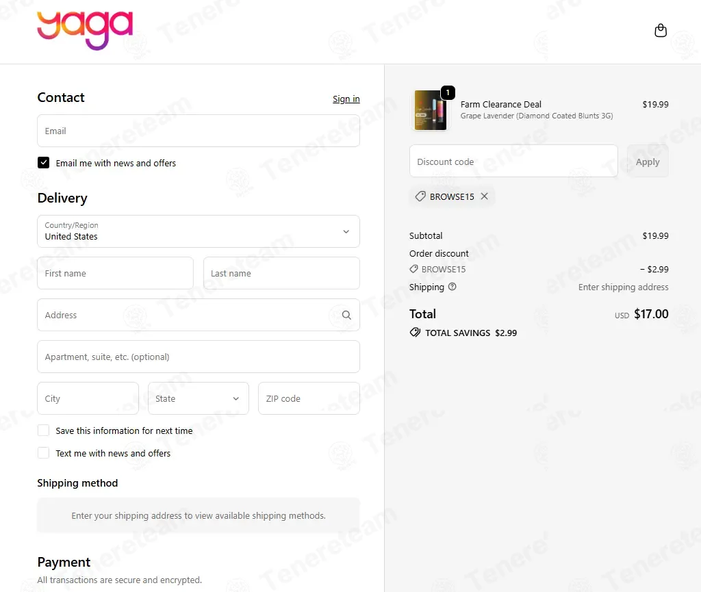 YAGA Farms coupon code: 15% off with BROWSE15. Tested and valid as 5 days ago.