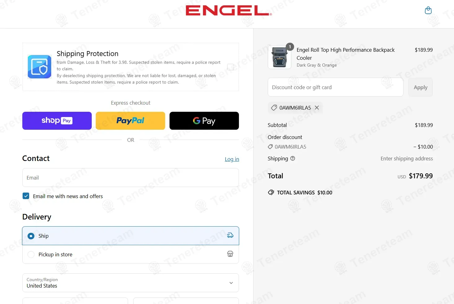 Engel Coolers coupon code: $10 off with 0AWM6IRLA5. Tested and valid as 1 year ago.