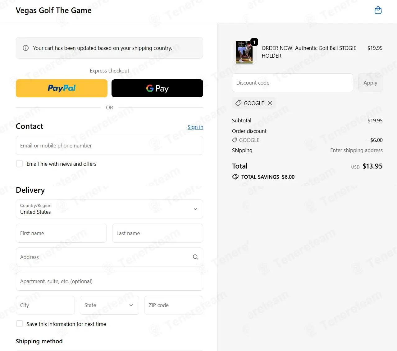 Vegas Golf Game coupon code: $6 off with GOOGLE6. Tested and valid as 5 months ago.